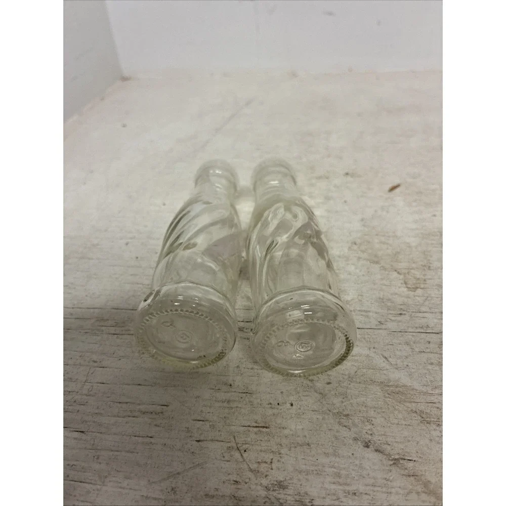 Vintage Miniature Pepsi Cola Advertising Bottles Set Of 2 - 4.3/8